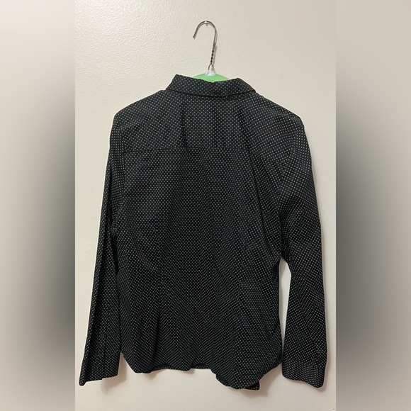 Women’s blouse, size 16 black with little white polka dots. - Picture 3 of 3